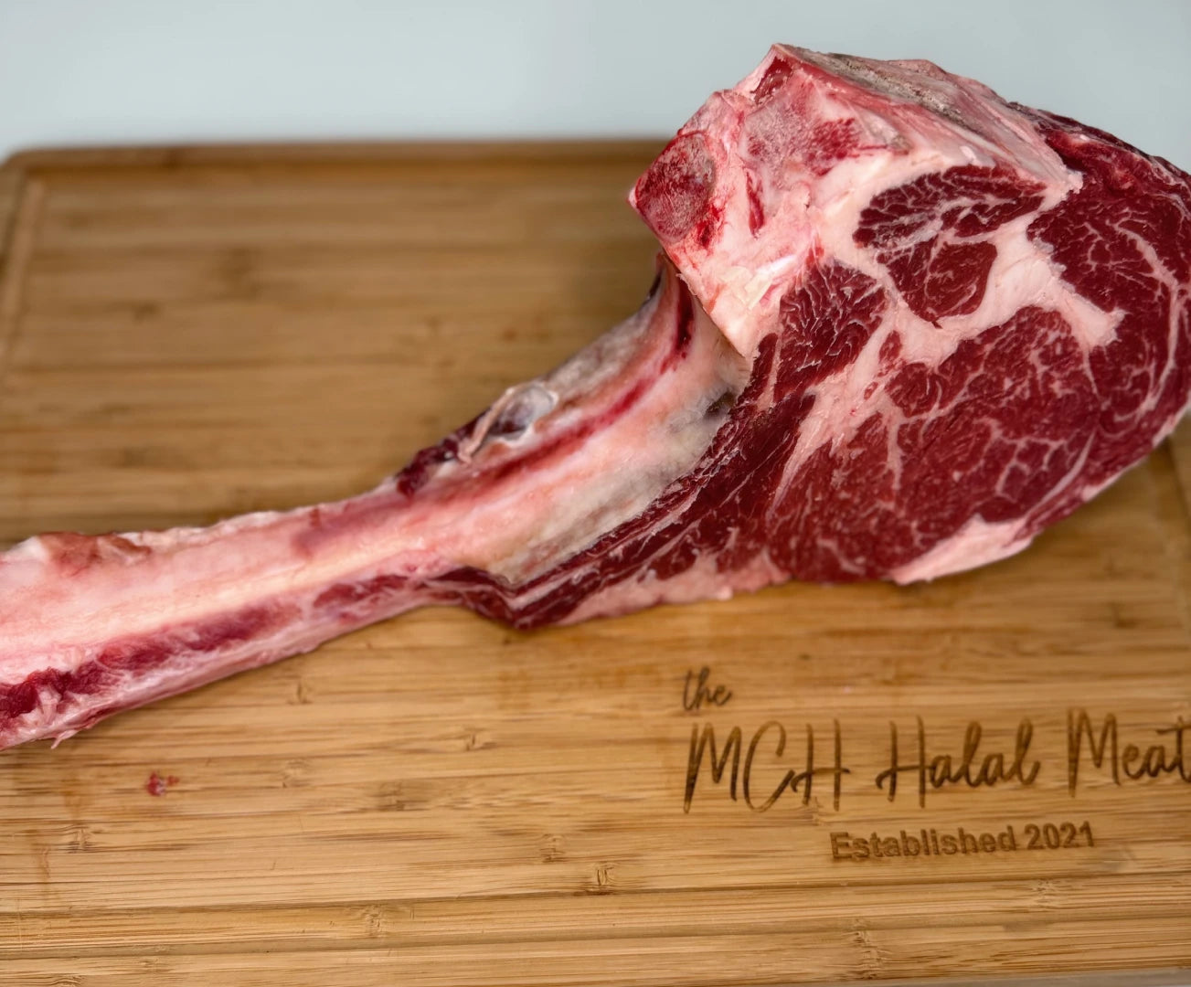 Tomahawk-(Caveman) Steak( 1 Piece Average 3Lbs 2 Inch)